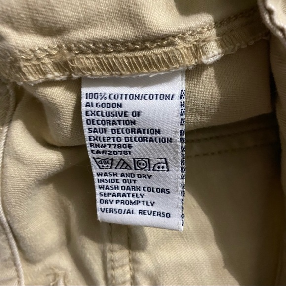 Tommy Hilfiger Khaki Cotton Chino Shorts - Picture 4 of 4